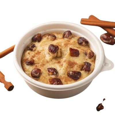 Apple Cinnamon Quinoa Date Pudding