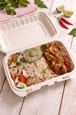 Tempeh coastal curry bowl